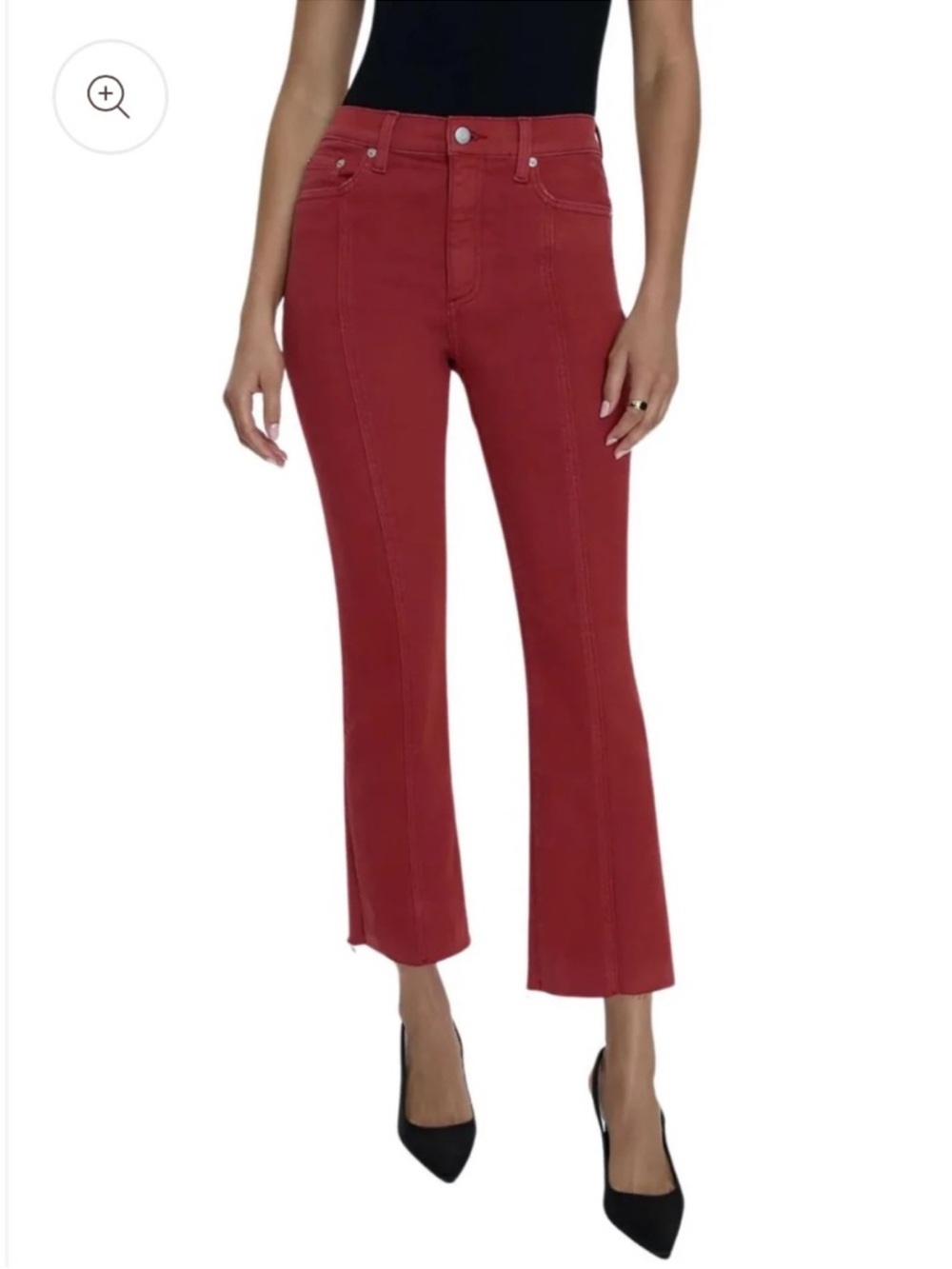 Pistola Lennon Seamed Bootcut Jeans in Red/Rouge Wash Size 28